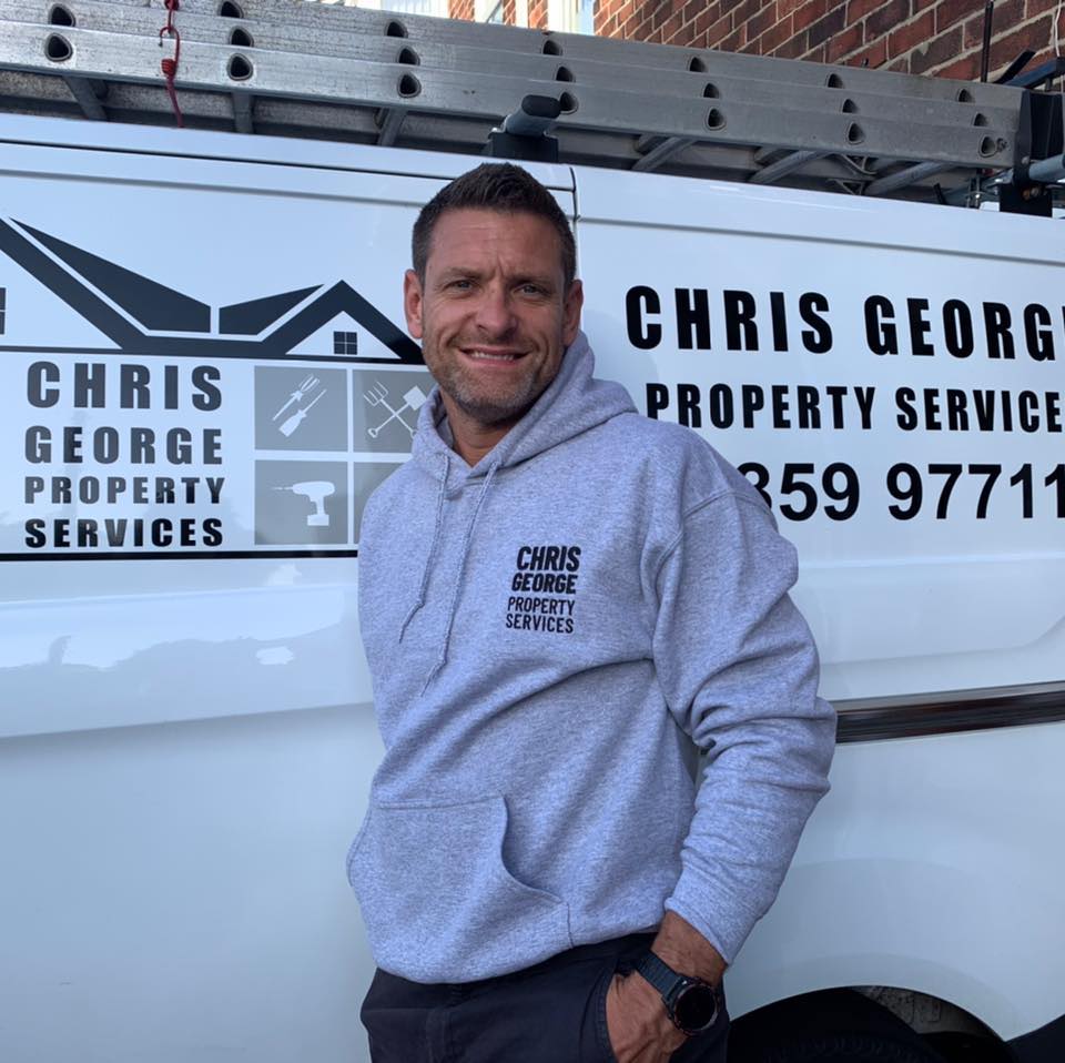 Newcastle handyman Chris George at work