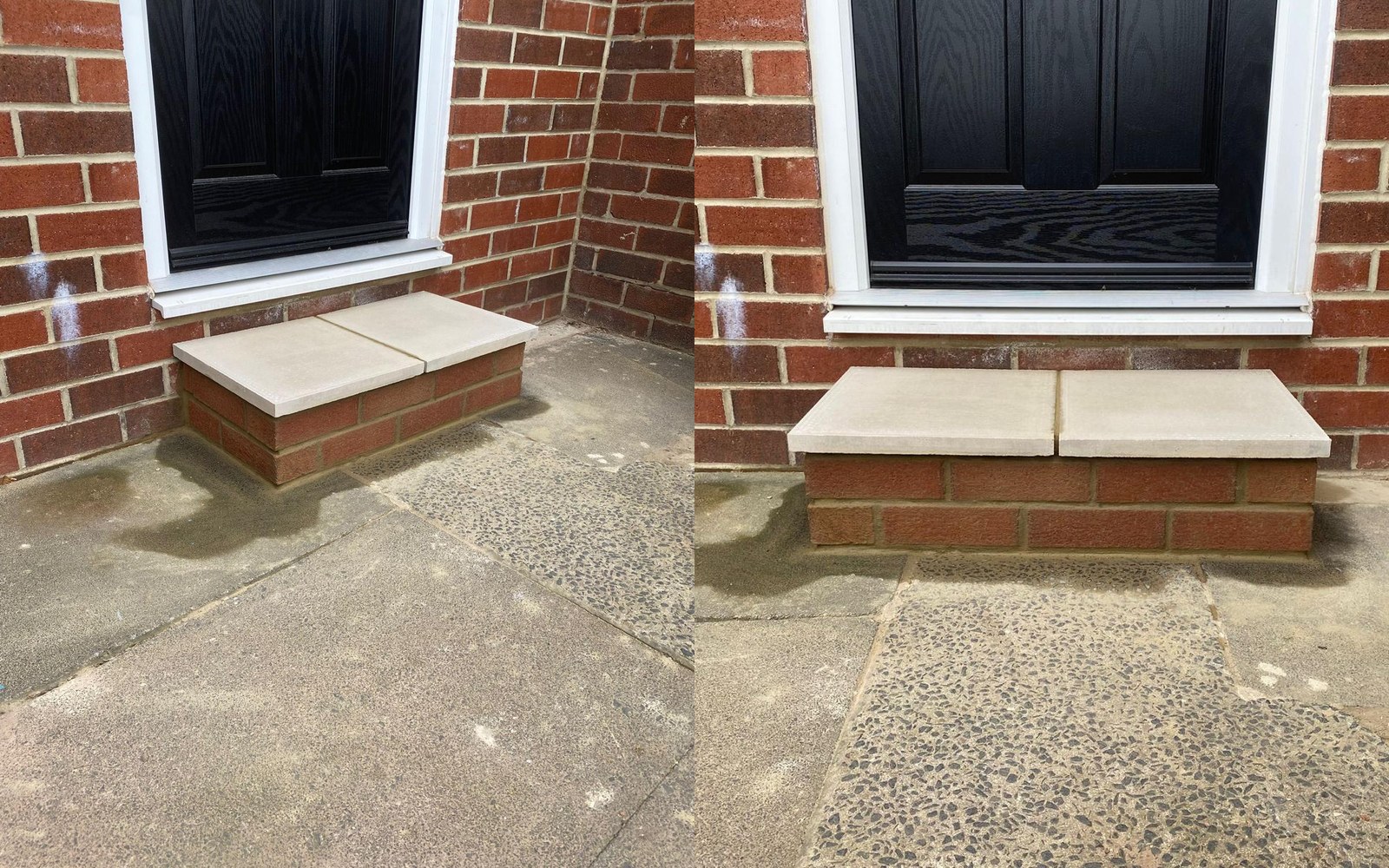 Brick & Stone Front Doorstep