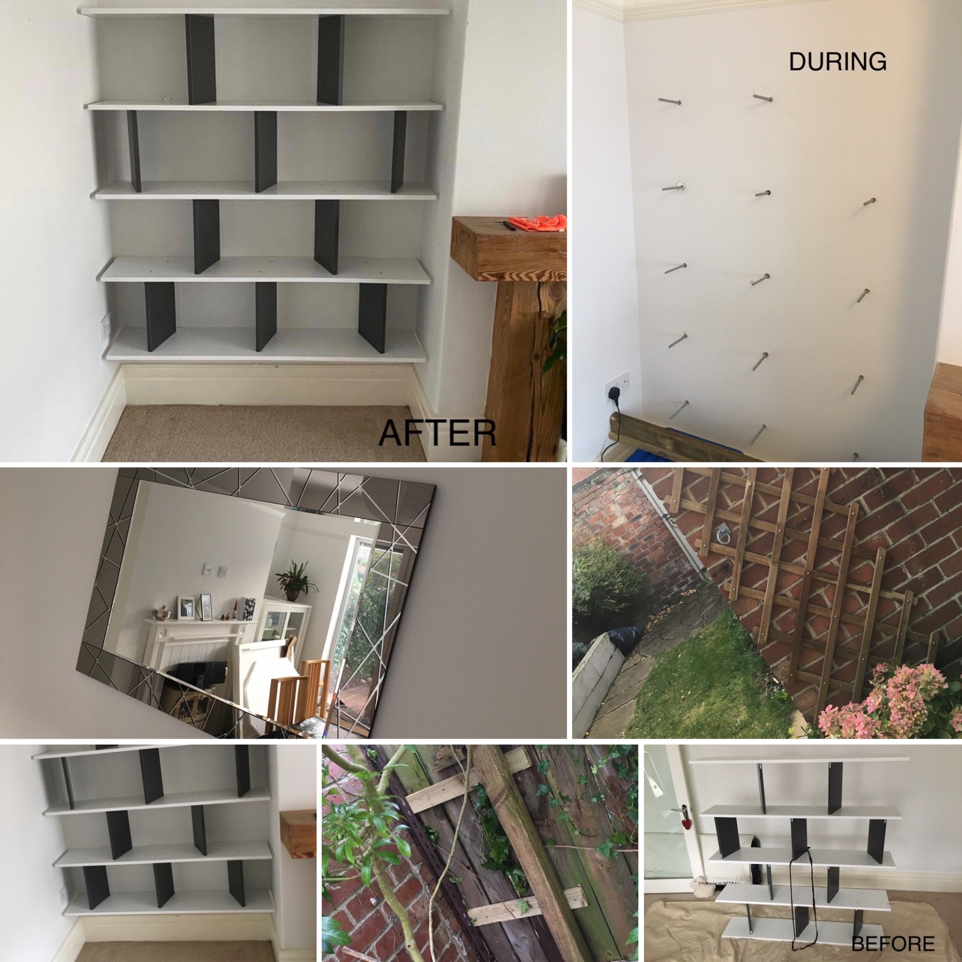 Custom Shelving & Mirror