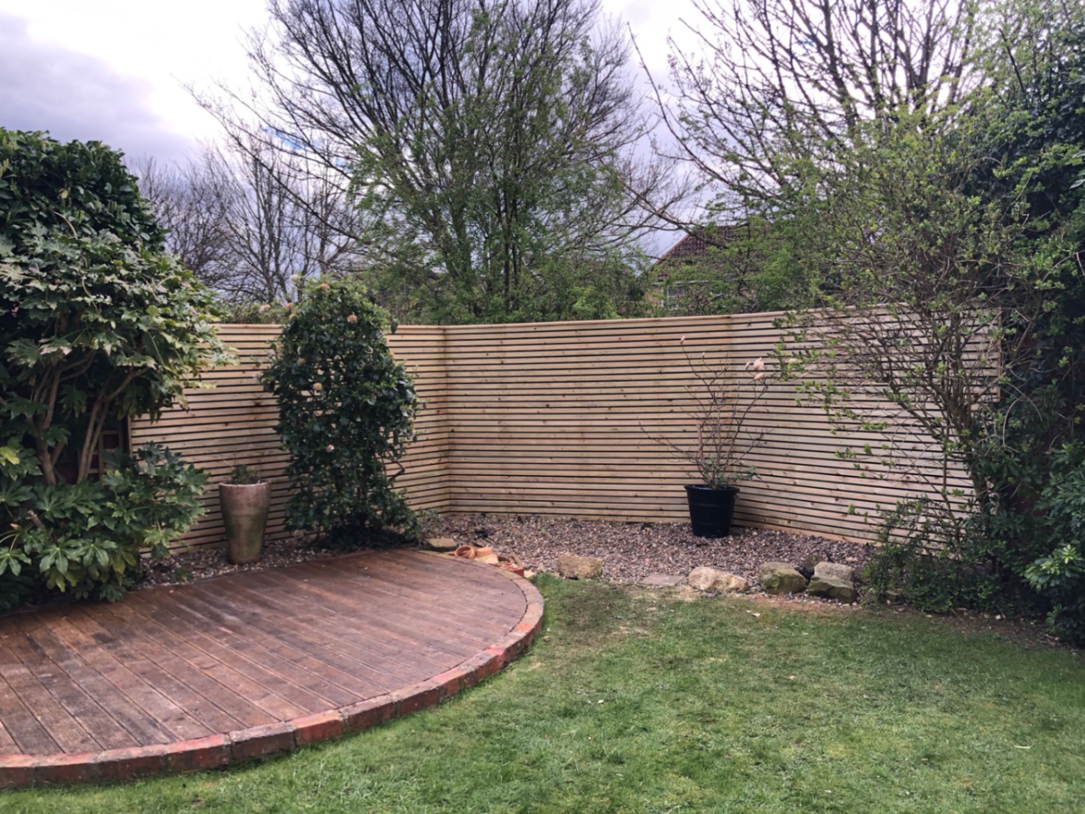 Garden Slatted Fence