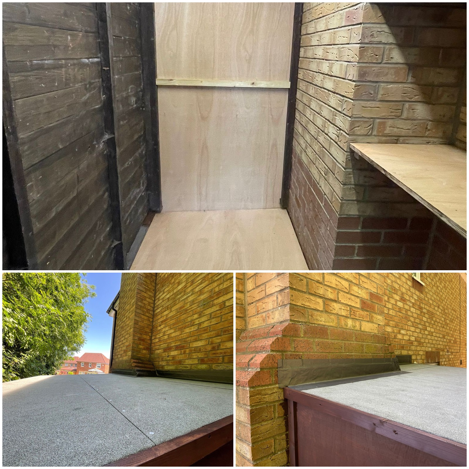 Timber Storage Unit with Felt Roof